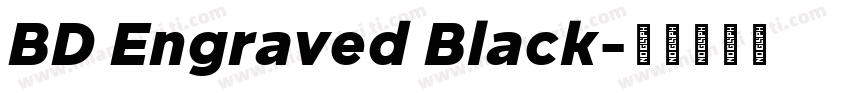 BD Engraved Black字体转换
